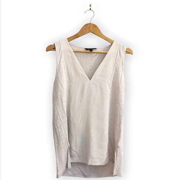 Banana Republic Tan Linen Blend Sleeveless Top